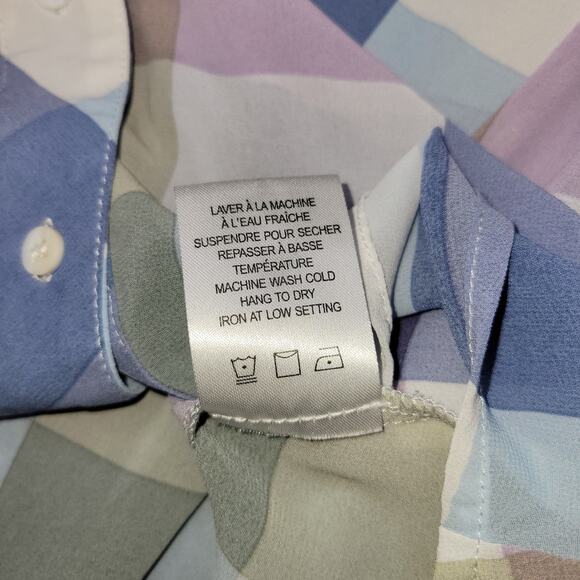 hilary radley blouse top women size small sheer button down - Picture 5 of 9